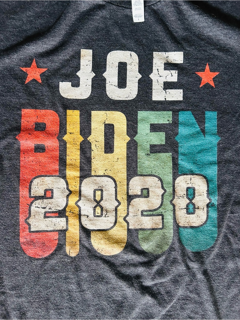 Men’s Joe Biden 2020 tee. Size L.